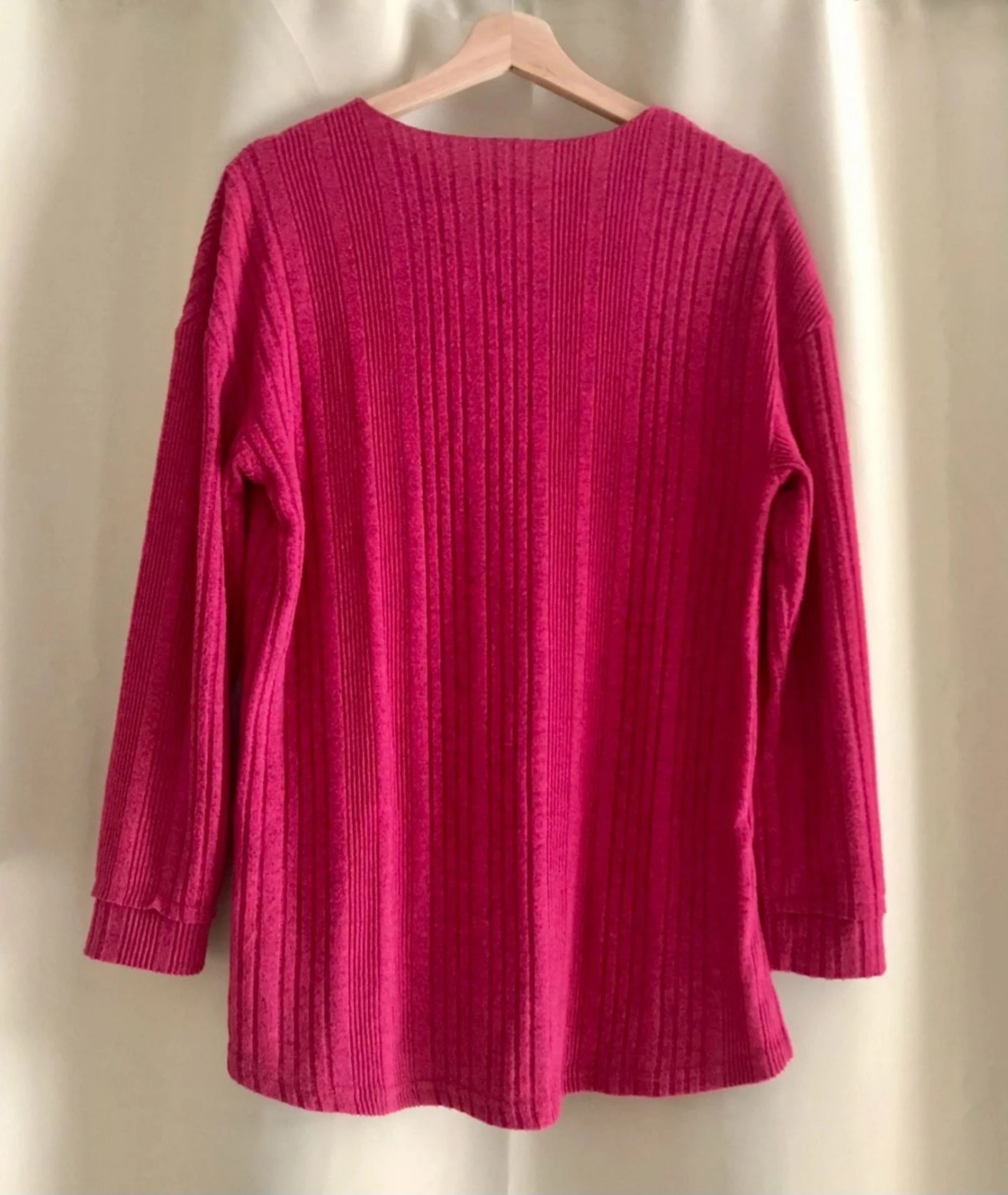 💖 Fuchsia ribbed knit sweater - Size M - Very good condition 💖 – photo 4